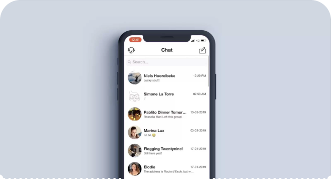 Card header with interface composit
